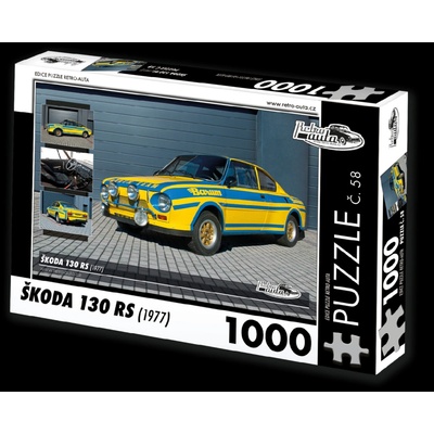 Retro-auta č. 58 Škoda 130 RS 1977 1000 dielov