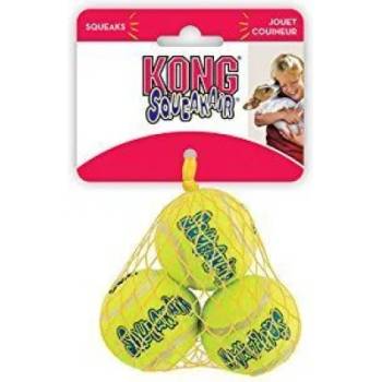 KONG air squeaker tennis balls extra small - играчка за куче от гума, тенис топка, с пищялка - 3 бр - САЩ - ast5e