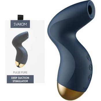 Image 1 of Засмукващ клитор стимулатор, дълбок ефект - Pulse Pure Blue (SVAKOM0191)