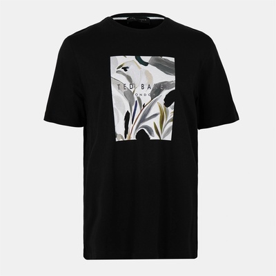 Ted Baker Тениска Ted Baker Men's Box Print Cotton Short Sleeve Crew Neck T-Shirt - Black