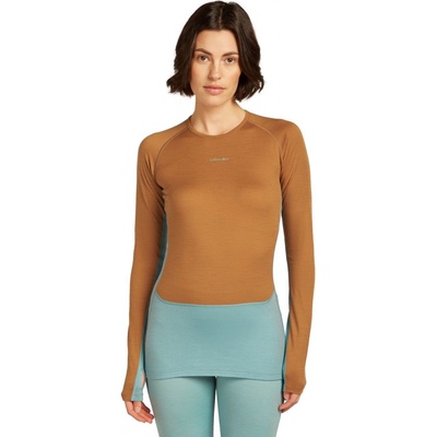 ICEBREAKER Wmns 200 ZoneKnit LS Crewe Hydro/Trail/Cb