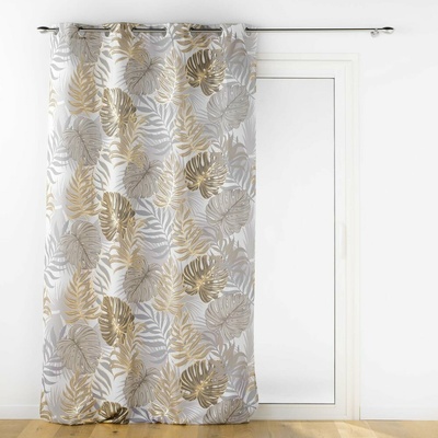 Sivý/v zlatej farbe záves 140x260 cm Mogador – douceur d'intérieur