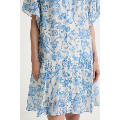 TWINSET лятна рокля с добавен лен (261LM2SGG)