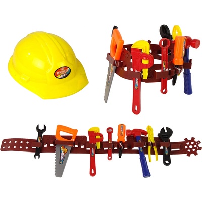 Lean Toys Súprava náradia na opasku s prilbou
