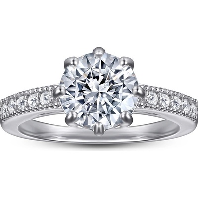 Lunica Zásnubní stříbrný prsten SPIRIT 0597 6