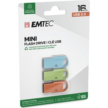EMTEC 16GB 3-Pack ECMMD16GD25P3