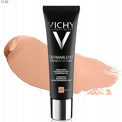 Vichy Dermablend 3D Correction vyhlazující korekční make-up SPF25 45 Gold 30 ml