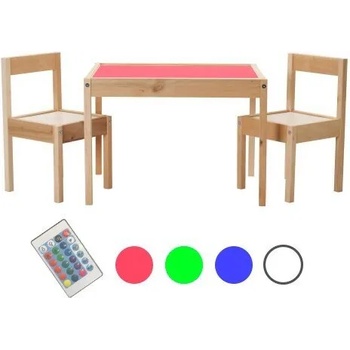 Image 1 of Светеща детска маса + 2 столчета