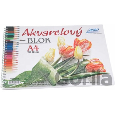 Bobo Watercolour Pad A4 250 g Skicár