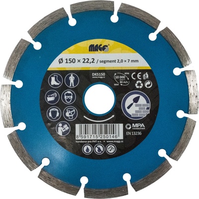 Magg Diamantový kotouč celoobvodový 115 x 22,2 mm DKC115