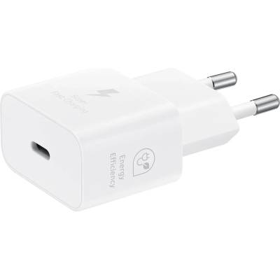 Samsung EP-T2510EWE USB-C 25W зарядно за пътуване бял (OOB насипно) (GP-PTU022HEIWQ)