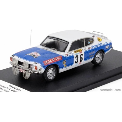 Trofeu Ford england Capri 2600 night Version N 36 Rally Tap 1972 Ronny Adrian Gianfaldone Bílá Světle Modrá 1:43