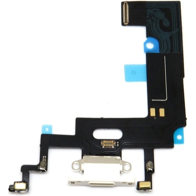 Apple iPhone XR - Nabíjecí Konektor + Flex Kabel - barva bílá