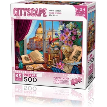 KS Games Пъзел KS Games от 500 части - Венециански натюрморт (20054)