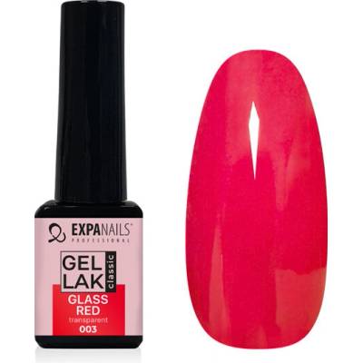 Expa-nails expanails uv/led gel lak glass red - transparent 5 ml