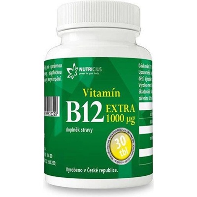 Nutricius Vitamín B12 Extra 1 kg 30 tablet