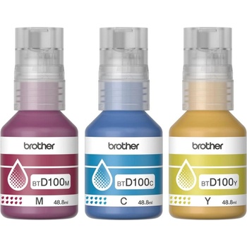 Brother Бутилки с мастило Brother - BTD100CLVAL, за MFC-T930DW, Yellow/Cyan/Magenta (BTD100CLVAL)