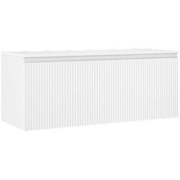 Mexen Rivel шкафче за баня под мивка 120 см с плот, 1 чекмедже, ребристо, бяло (91A20-12047-1-BFC01)