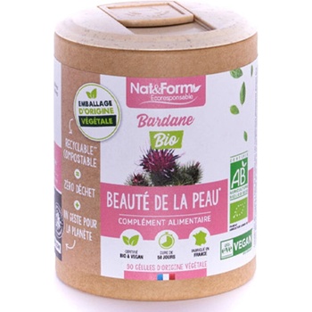 Nat&Form Репей (корен), БИО 90 капсули | Nat&Form (008570 (BARDBIO_90))
