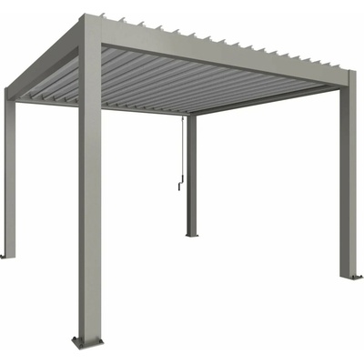 Biohort B489330 3,5x3,5 - 367,5 x 367,5 cm, kremeňovo sivá /strieborná metalická (lamely)