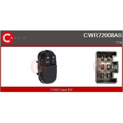 Spínač, zvedací zařízení oken CASCO CWR72008AS