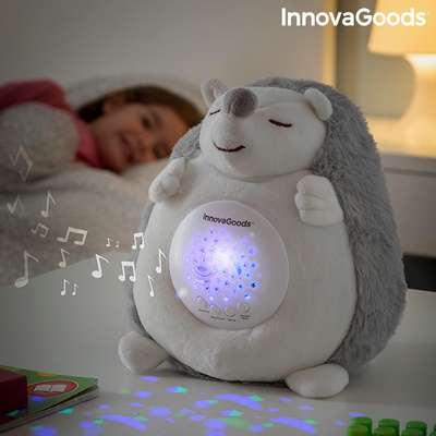 InnovaGoods Spikey ježko s bielym šumom a projektorom na spanie