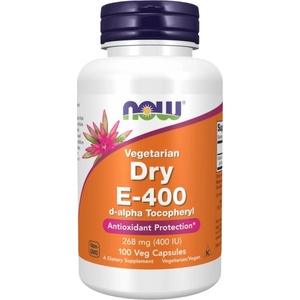 NOW Vitamin E-400 d-alpha Tocopheryl | Vegetarian Dry [100 капсули]