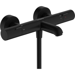Hansgrohe Ecostat Fine - Термостатичен смесител за вана, черен мат 13325670 (13325670)