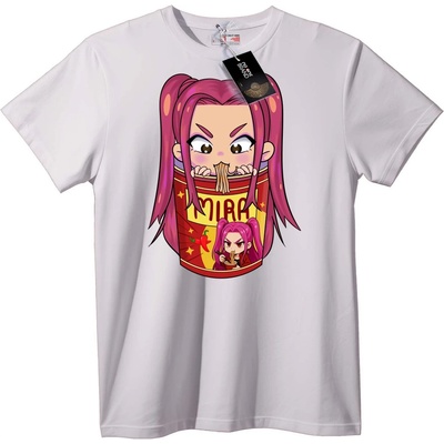 NOONEBRAND Тениска Mira Noodle аниме - 2XL, Black