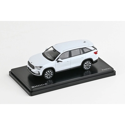 Abrex Škoda Kodiaq II 2023 Bílá Moon Metalíza 1:43
