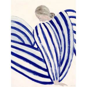 The Poster Club Постер 50x70 cm Blue Stripe at Concorde - Sofia Lind - The Poster Club (10539-7)