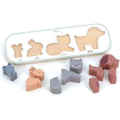Vilac vkládací puzzle učím se počítat zvířátka Sarah Betz