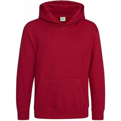 Just Hoods Dětská klokánka s dvojitou kapucí 80% bavlna červená chilli