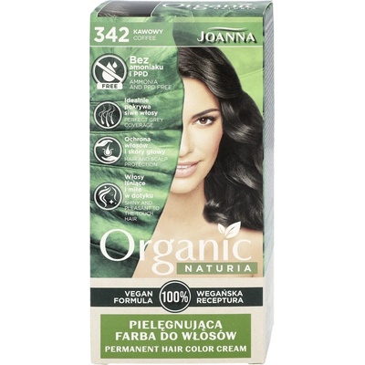 Joanna Naturia Organická farba na vlasy 342 Káva