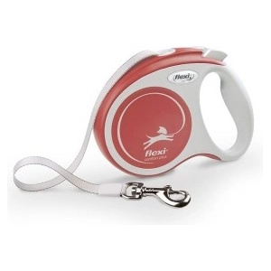 flexi Автоматичен повод Flexi COMFORT PLUS XS ЛЕНТА - Светло червен, 3 м за кучета до 12 кг NOBBY Germany 04575