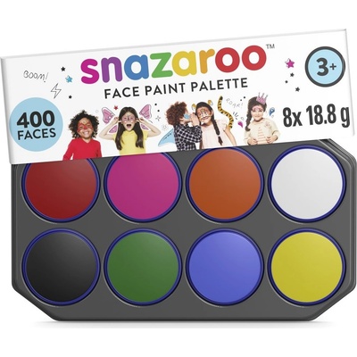 SNAZAROO paleta barev na obličej 8x18 ml – Zboží Mobilmania