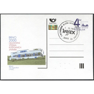 Česká pošta (1999) CDV 48 O - Výstava poštovních známek Brno - Vila Tugendhat - razítko