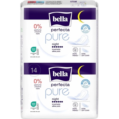 Bella Perfecta Дамски нощни превръзки Pure, 14 броя