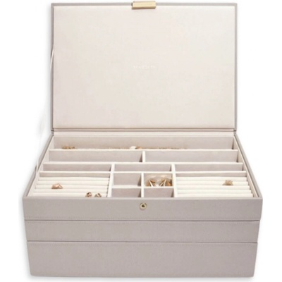 Stackers šperkovnice 3 v1 Taupe Supersize Set bežová – Zboží Dáma