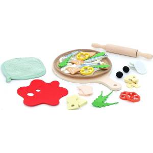 Vilac Игрален комплект Vilac - Дървена пица, на мама (8127) - baby