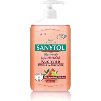 Sanytol dezinfekčné mydlo do kuchyne grapefruit & svieži citrón 250 ml