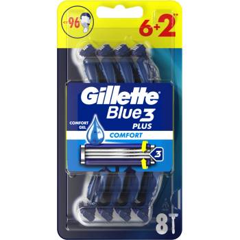 Gillette Самобръсначки за еднократна употреба Gillette Blue3 Comfort 6+2 бр