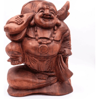 Milujeme Kameny Buddha - dřevěná socha Feng shui BUD22