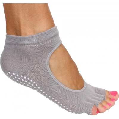 Merco Grippy S2 ponožky na jogu bezprsté šedá