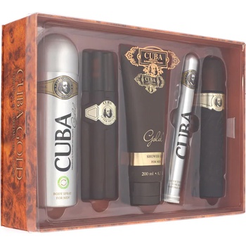 Cuba Gold Подаръчен комплект EDT 100 ml + афтършейв 100 ml + душ гел 200 ml + дезодорант 200 ml + ED