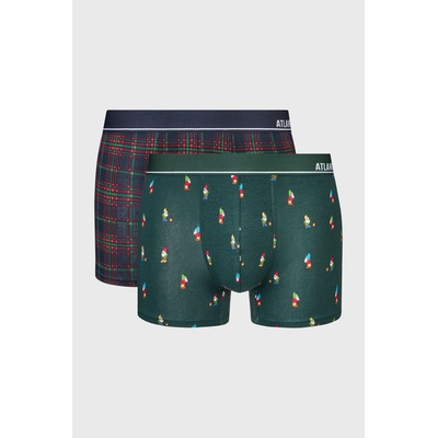 Atlantic 2PACK памучни боксерки Check (2p2GMH031_box)