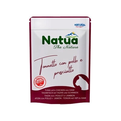 Natua Natural Tuňák a kuřecí se šunkou v želé 70 g