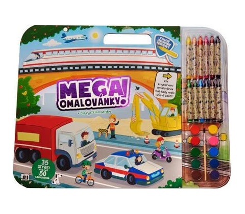 Mega omalovánkový set Doprava