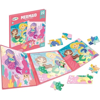 Raya Toys Магнитен пъзел 2 в 1 Raya Toys - Русалки, 2 х 20 части (502122142)
