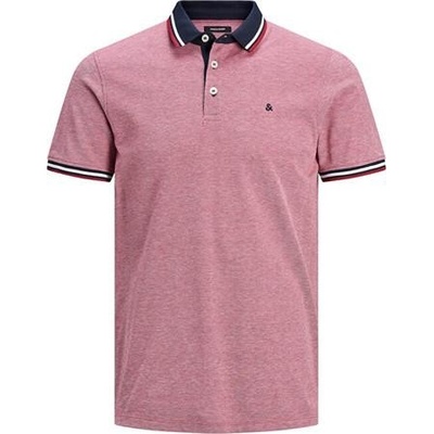 Jack & Jones pánské polo triko JJEPAULOS POLO SS NOOS Rio red